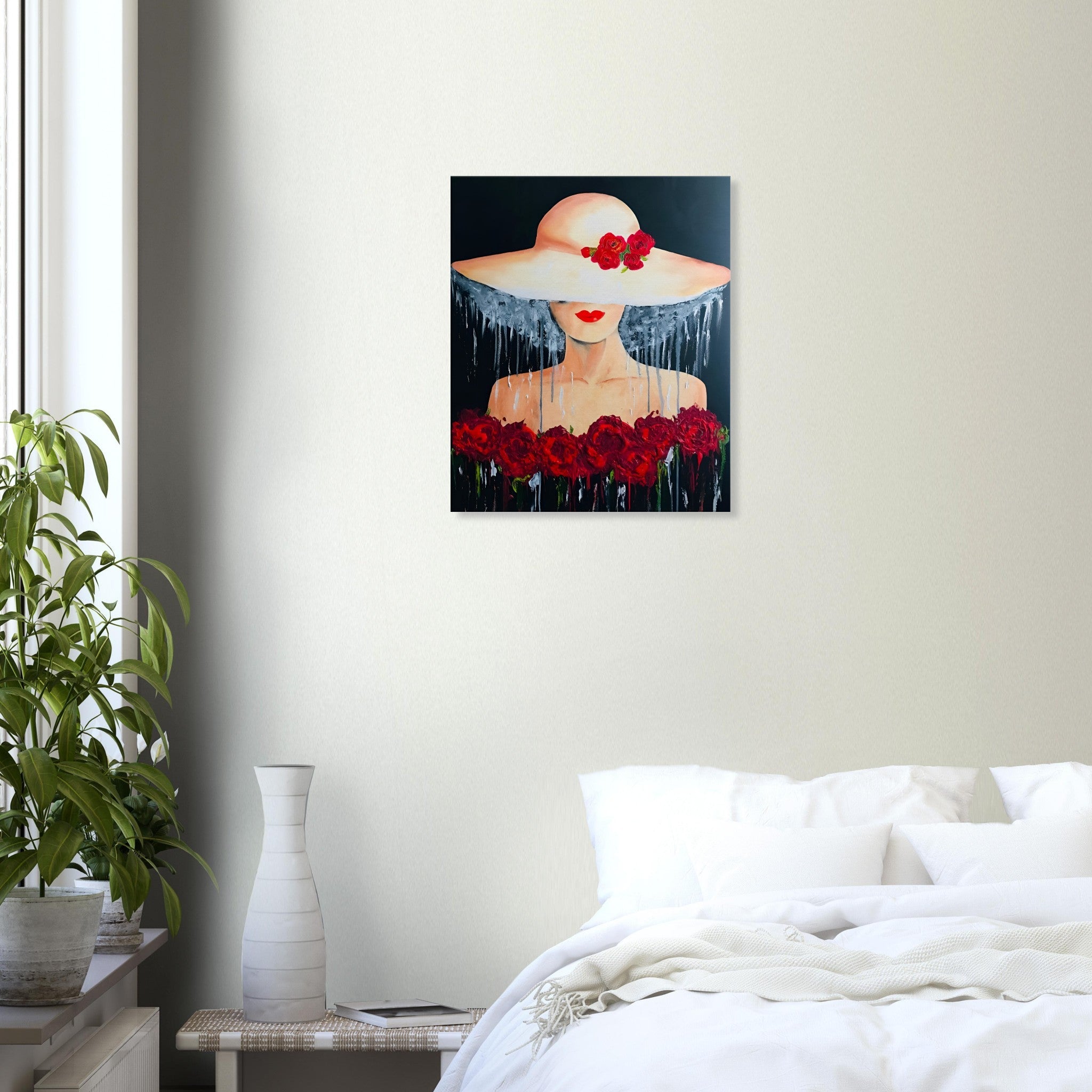 BED OF ROSES - Canvas Art