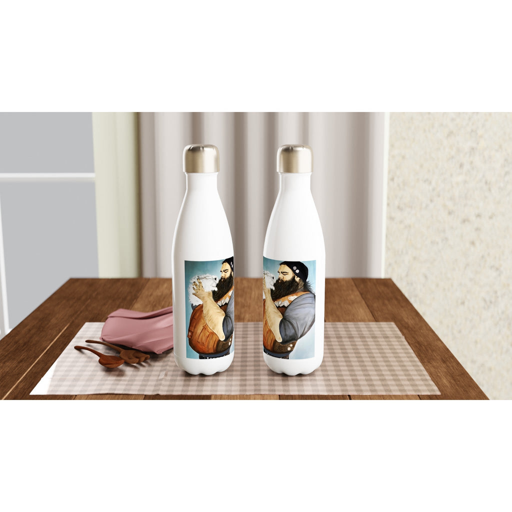GENTLE GIANT - White 17oz Stainless Steel Water Bottle