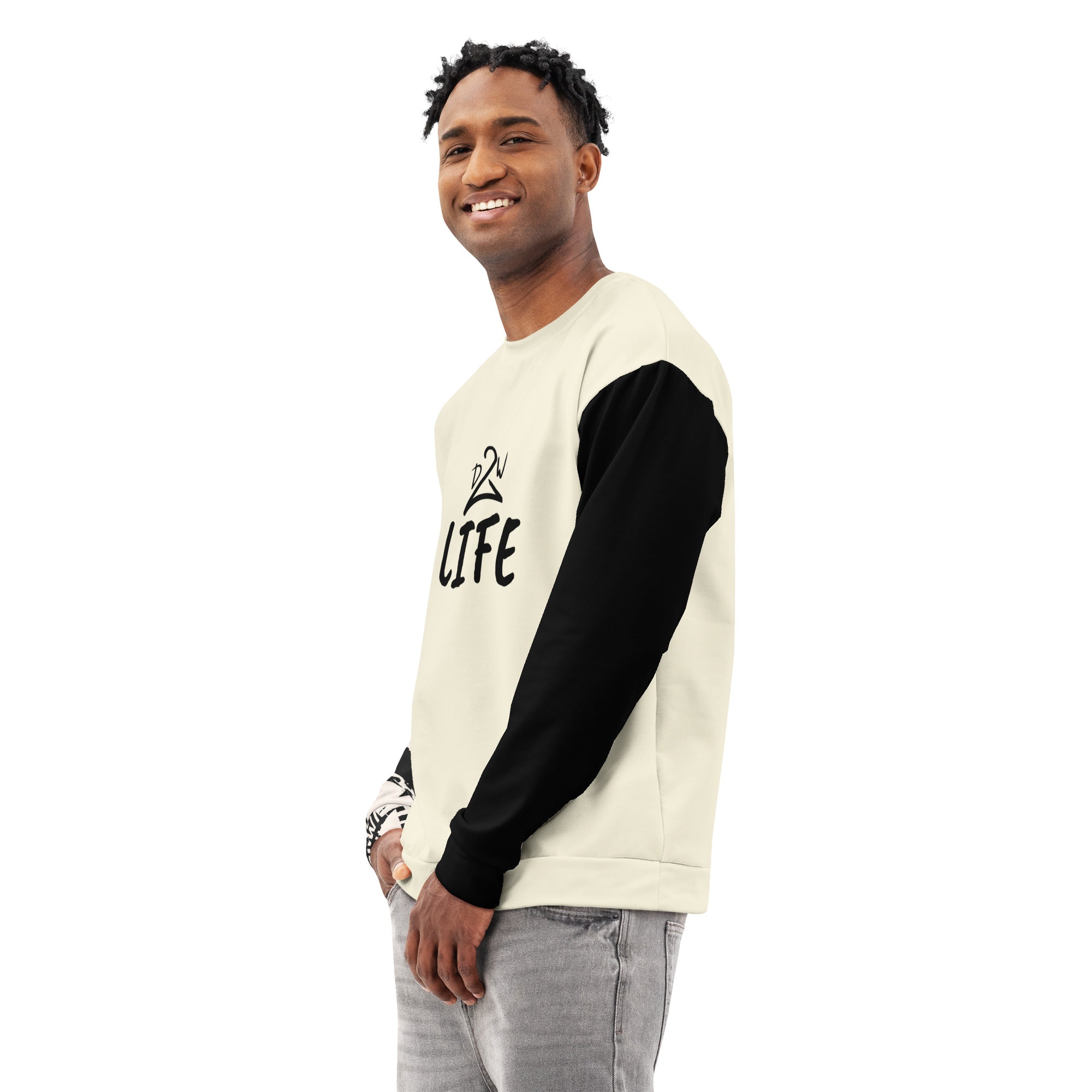 D2W LIFE - LIFE IN STROKES - Unisex Cotton Sweatshirt – Dare2Wear